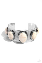 Load image into Gallery viewer, Earthly Echo White Cuff Bracelet