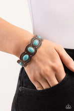 Load image into Gallery viewer, World Traveler Copper Cuff Bracelet