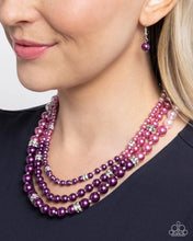 Load image into Gallery viewer, Ombré Ornament Purple Necklace