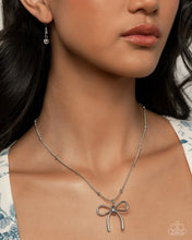 Load image into Gallery viewer, Coquette Chic Silver Necklace