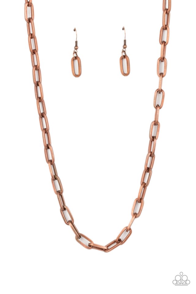 Boston Backdrop Copper Necklace