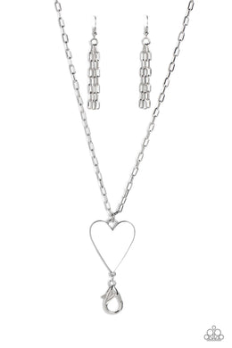 Subtle Soulmate White Lanyard