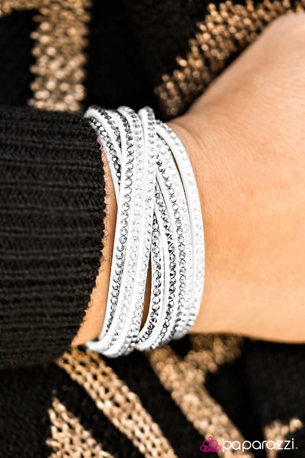 Do the Hustle White Wrap Bracelet