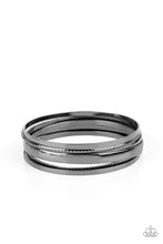 Load image into Gallery viewer, Gliding Gleam Black Bangles