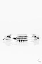 Load image into Gallery viewer, Glitter is My Basic Black Bangles
