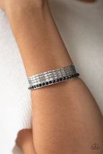 Load image into Gallery viewer, Glitzy Grunge Black Bangles