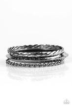Load image into Gallery viewer, Not Very Ladylike Black Bangles
