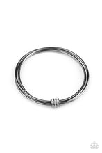 Load image into Gallery viewer, Roll Out the Rhinestones Black Bangles
