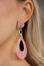 Load image into Gallery viewer, Beach Oasis Pink Acrylic Earrings