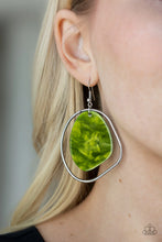 Load image into Gallery viewer, Haute Toddy Green Acrylic Earrings