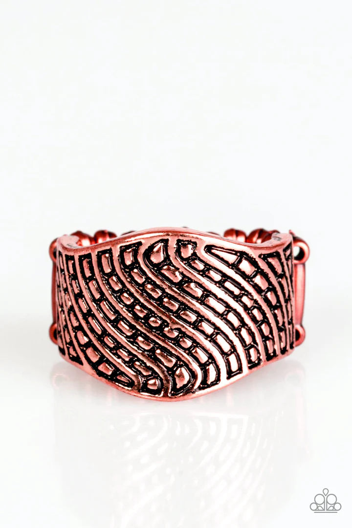 Desert Waves Copper Ring