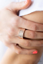 Load image into Gallery viewer, Billowy Bands Rose Gold Skinny Band Ring