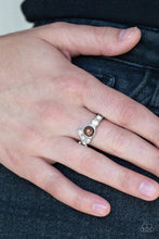 Load image into Gallery viewer, Center Stage Celebrity Brown Skinny Band Ring