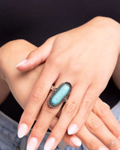 Load image into Gallery viewer, Desert Island Blue Skinny Band Ring