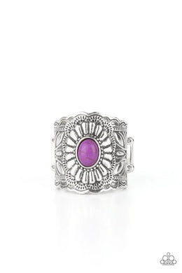 Exquisitely Ornamental Purple Ring