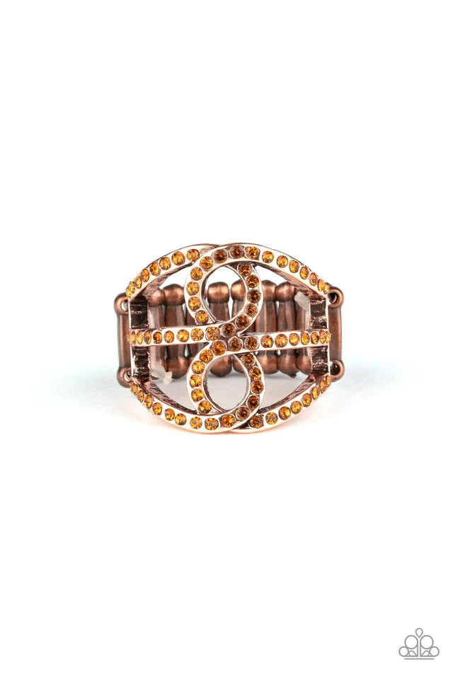 Fabulously Frosted Copper Ring