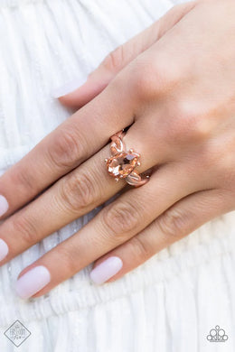 Law of Attraction Rose Gold Skinny Band Ring