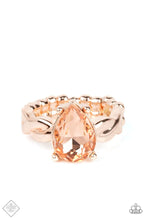 Load image into Gallery viewer, Law of Attraction Rose Gold Skinny Band Ring