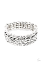 Load image into Gallery viewer, Rebellious Ridges Silver Skinny Band Ring