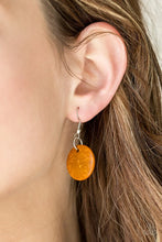 Load image into Gallery viewer, Key West Walkabout Wood Orange Necklace