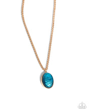 Load image into Gallery viewer, Rule the Night Blue Necklace