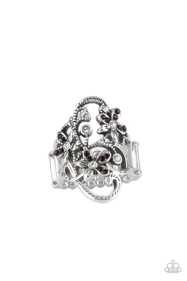 Flirtatiously Flowering Purple Ring