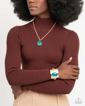 Load image into Gallery viewer, Rule the Night Blue Necklace
