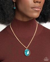 Load image into Gallery viewer, Rule the Night Blue Necklace