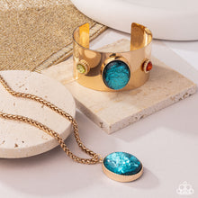 Load image into Gallery viewer, Rule the Night Blue Necklace