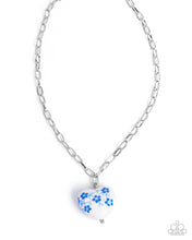 Load image into Gallery viewer, Painted Poetry Blue Necklace