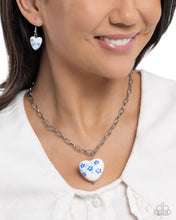 Load image into Gallery viewer, Painted Poetry Blue Necklace