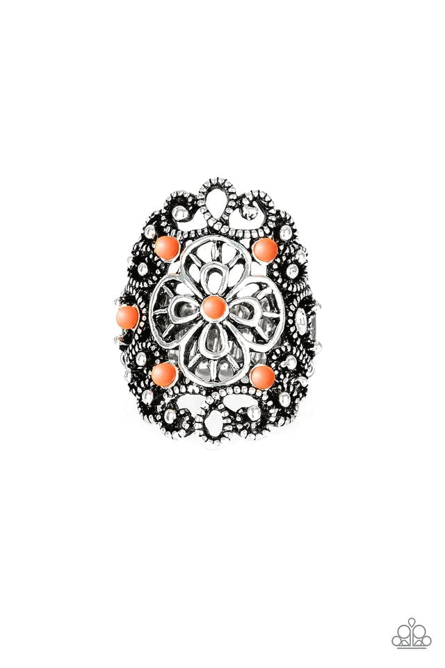 Floral Fancies Orange Ring