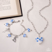 Load image into Gallery viewer, Painted Poetry Blue Necklace