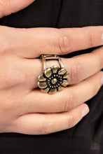 Load image into Gallery viewer, Floral Farmstead Brass Ring