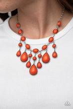 Load image into Gallery viewer, Mediterranean Mystery Orange Necklace