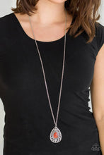 Load image into Gallery viewer, Modern Majesty Orange Necklace