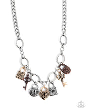 Load image into Gallery viewer, Padlock Pairing Multi Necklace