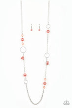 Load image into Gallery viewer, Pageant Princess Orange Necklace