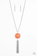 Load image into Gallery viewer, Prismatically Polygon Orange Necklace