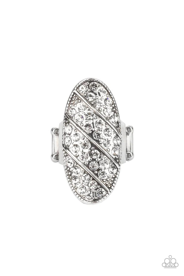 Galactic Glitz White Ring