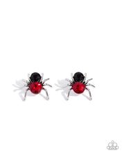 Load image into Gallery viewer, Black Widow Red Earrings