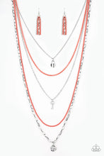 Load image into Gallery viewer, Right on Key Orange Necklace
