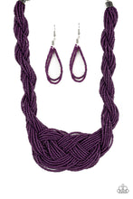 Load image into Gallery viewer, A Standing Ovation Purple Seed Bead Necklace