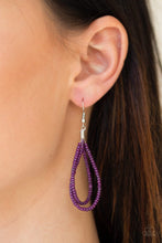 Load image into Gallery viewer, A Standing Ovation Purple Seed Bead Necklace