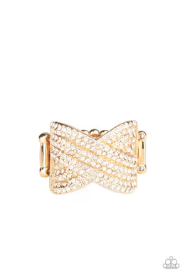 Girl Boss Glitter Gold Ring