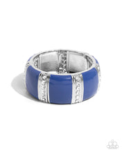 Load image into Gallery viewer, Colored Cameo Blue Bracelet