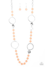 Load image into Gallery viewer, Sea Glass Wanderer Orange Necklace