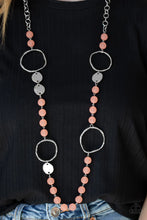 Load image into Gallery viewer, Sea Glass Wanderer Orange Necklace