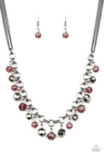 Load image into Gallery viewer, And the Crowd Cheers Purple Necklace