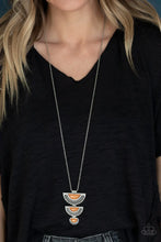 Load image into Gallery viewer, Serene Sheen Orange Necklace